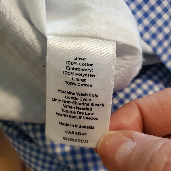 NWT Talbots Gingham Cotton Canvas Parrot Print Skirt Sze 16 Retail $79.50 Preppy - Picture 7 of 9